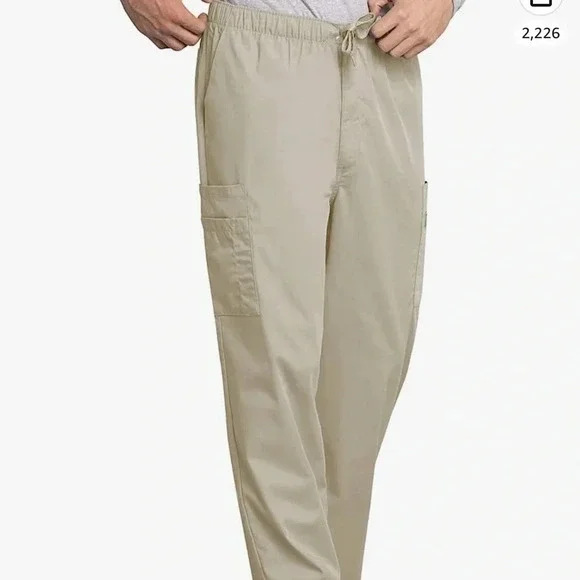 Medical Cargo Pants for Men Workwear Originals, Zipper Fly Scrubs - Picture 5 of 8